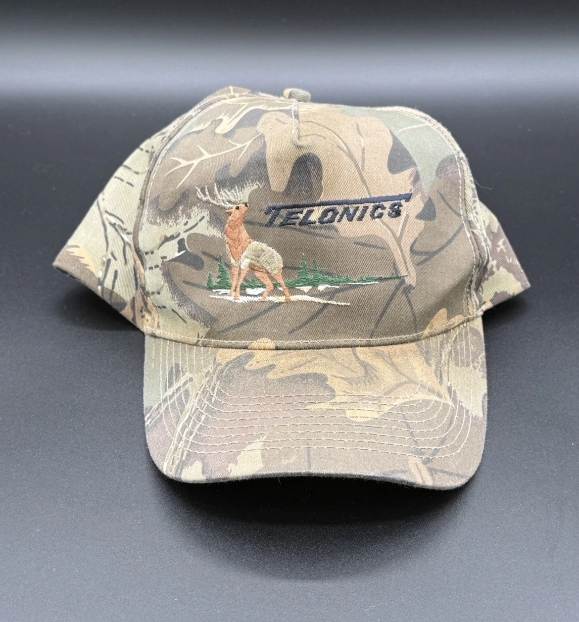 Vintage Telonics Snapback Deer Hunting Camo Otto Hat Rare