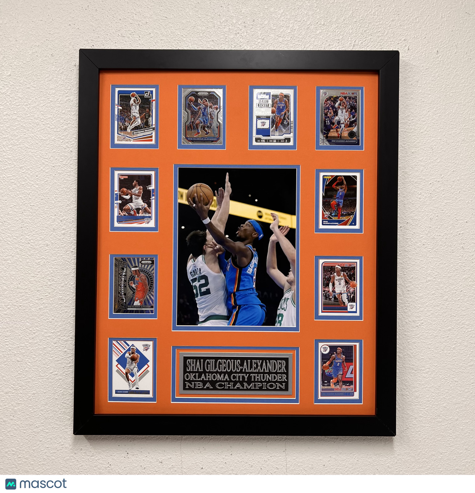 Shai Gilgeous-Alexander 10-Card Custom Display Frame Oklahoma City Thunder