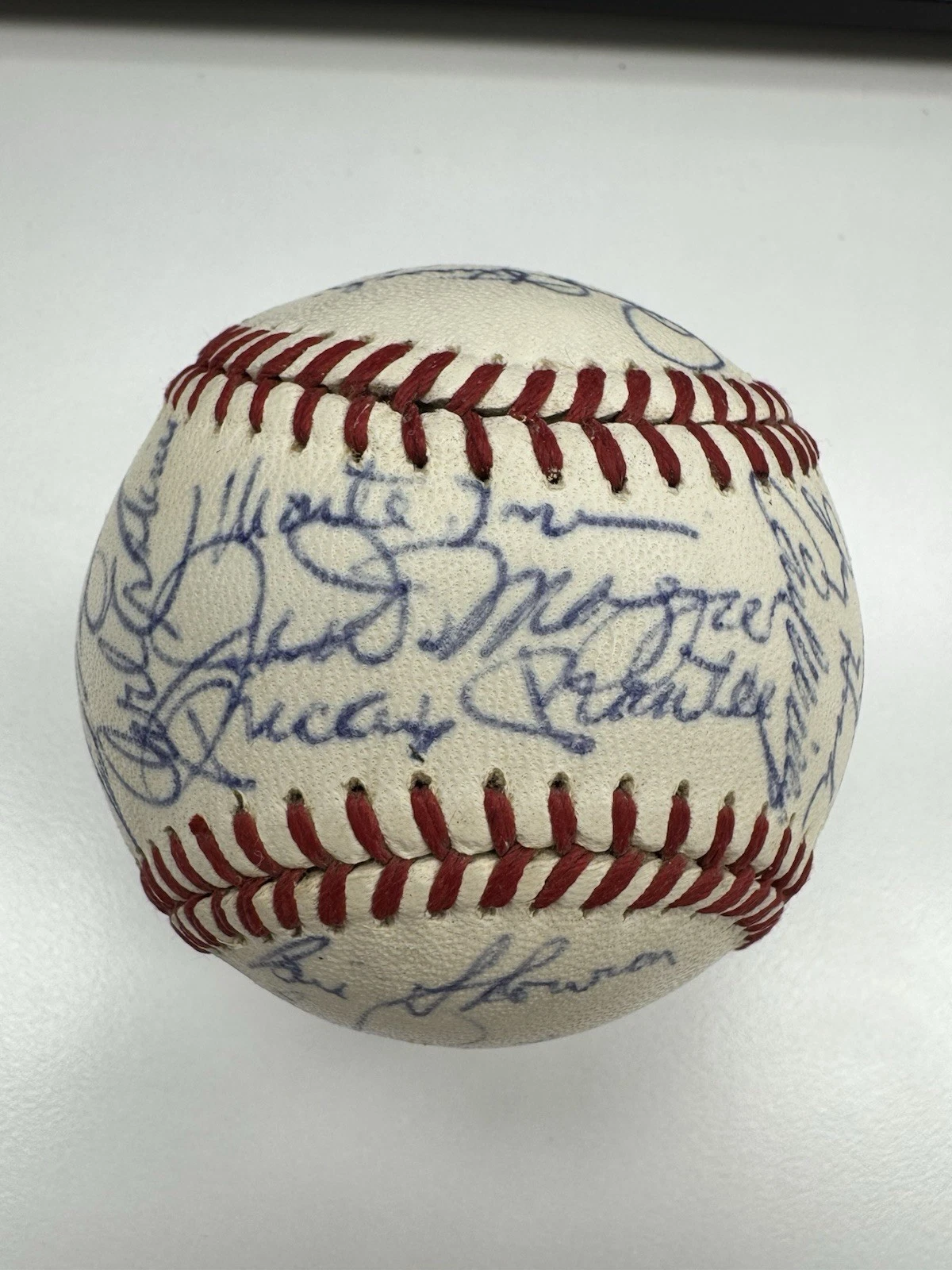 Mickey Mantle Joe Dimaggio Sweetspot Yankees Greats Signed Baseball JSA COA