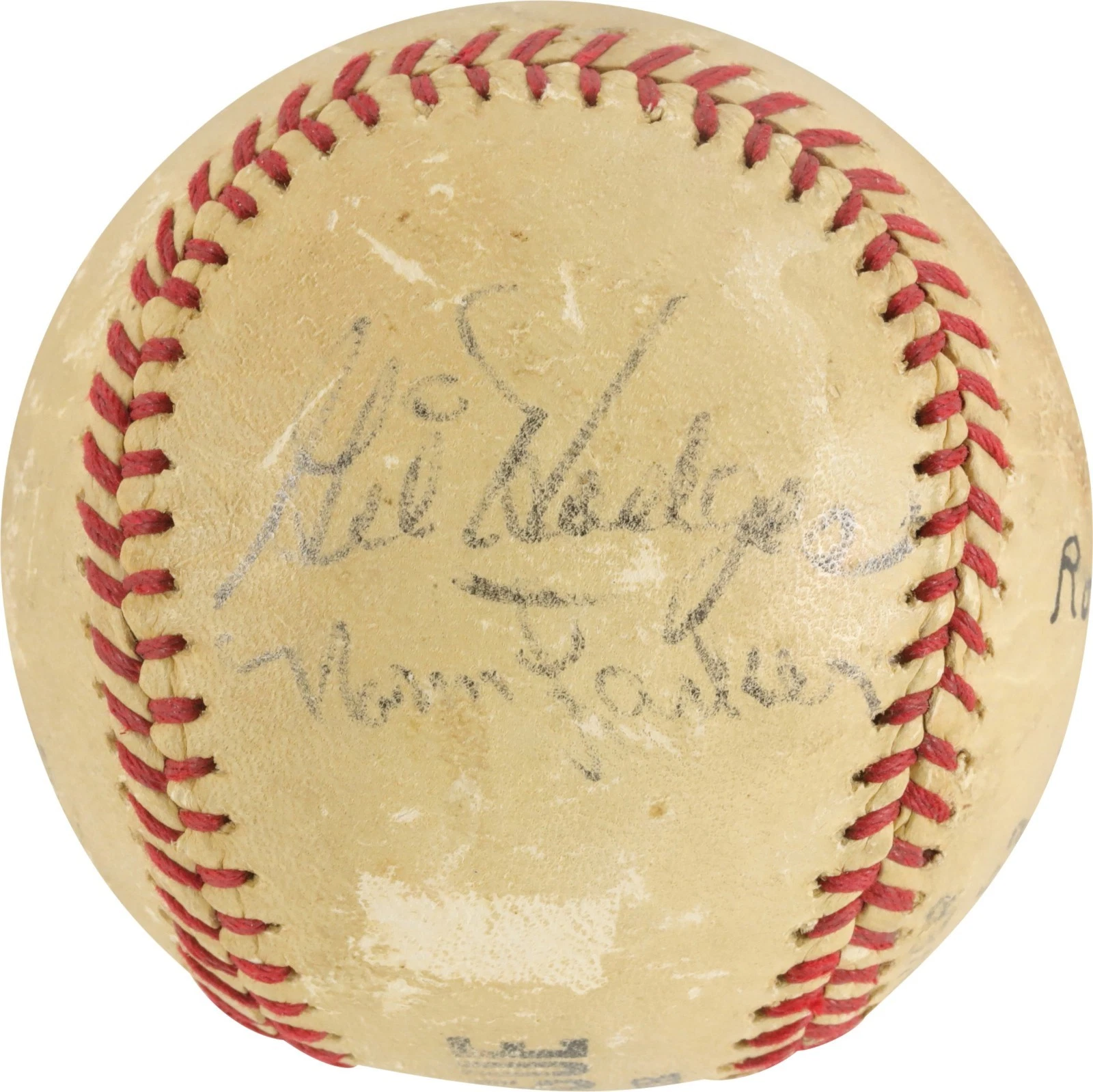 Gil Hodges & Don Drysdale Signed Baseball JSA COA