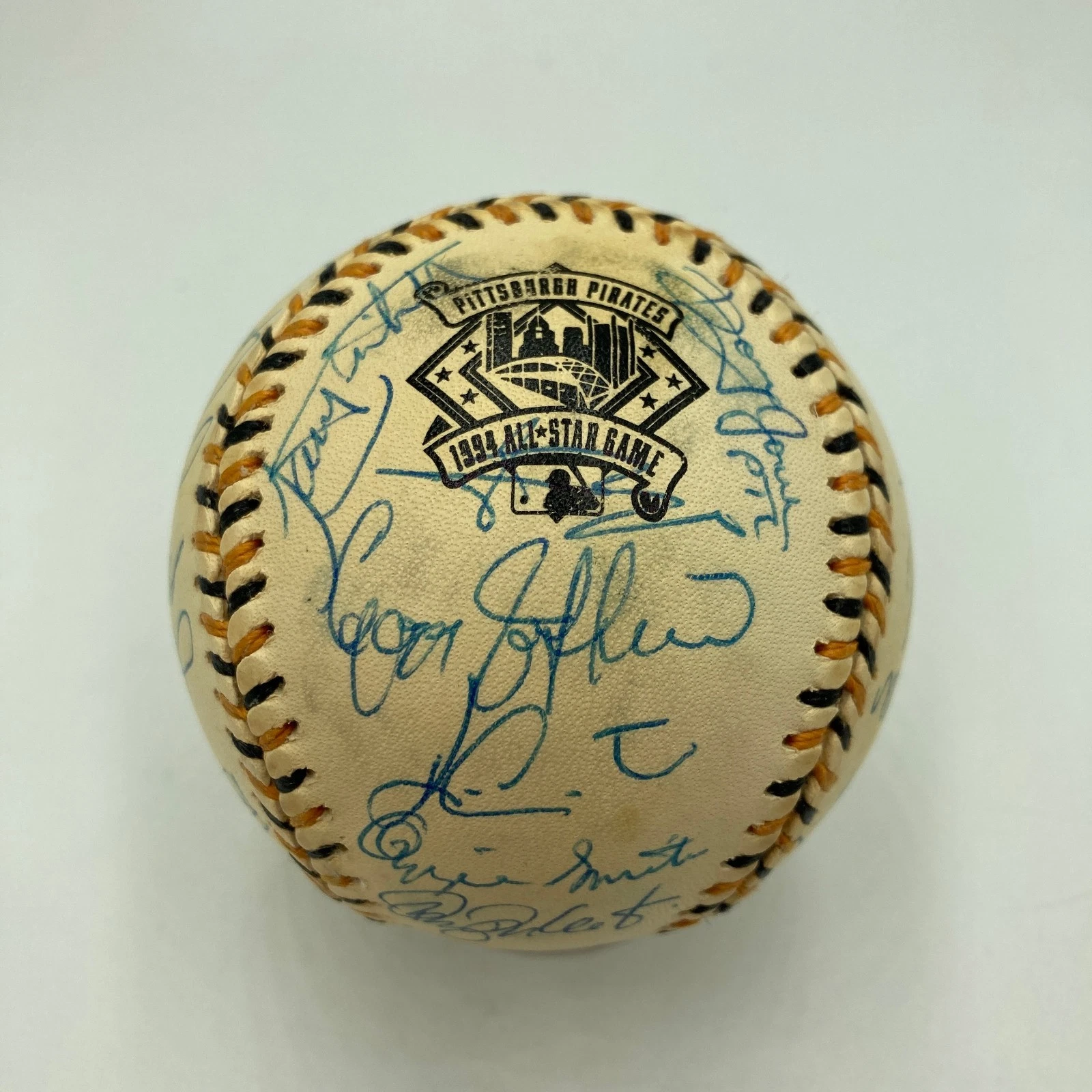 1994 All Star Game National League Team Signed Baseball Barry Bonds PSA DNA COA