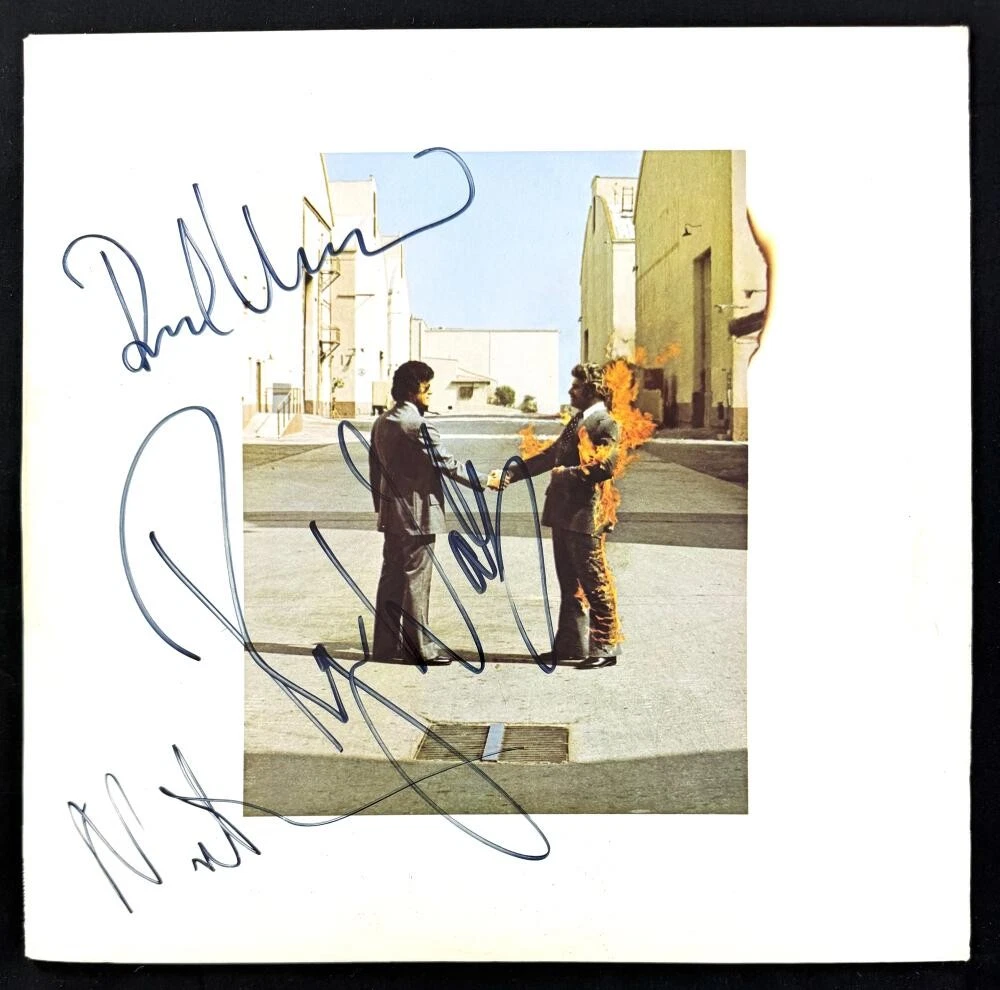 Roger Waters Richard Wright & Mason Signed Autograph Pink Floyd Album JSA COA