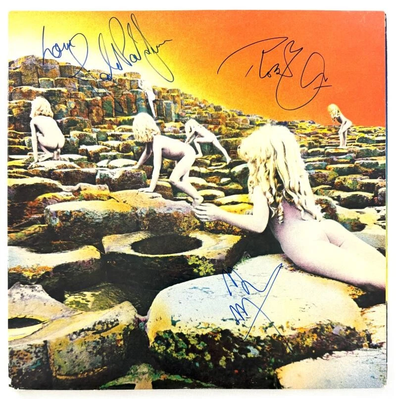 Jimmy Page Robert Plant & JP Jones Signed Autograph Led Zeppelin Album - JSA COA