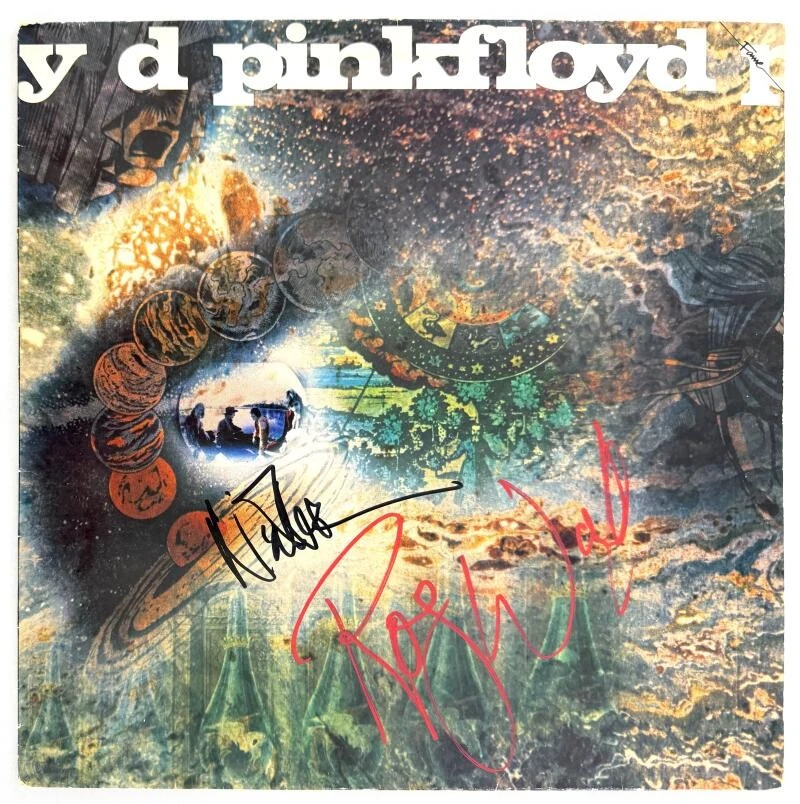 Roger Waters & Mason Signed Autograph Saucerful of Secrets Album Record JSA COA