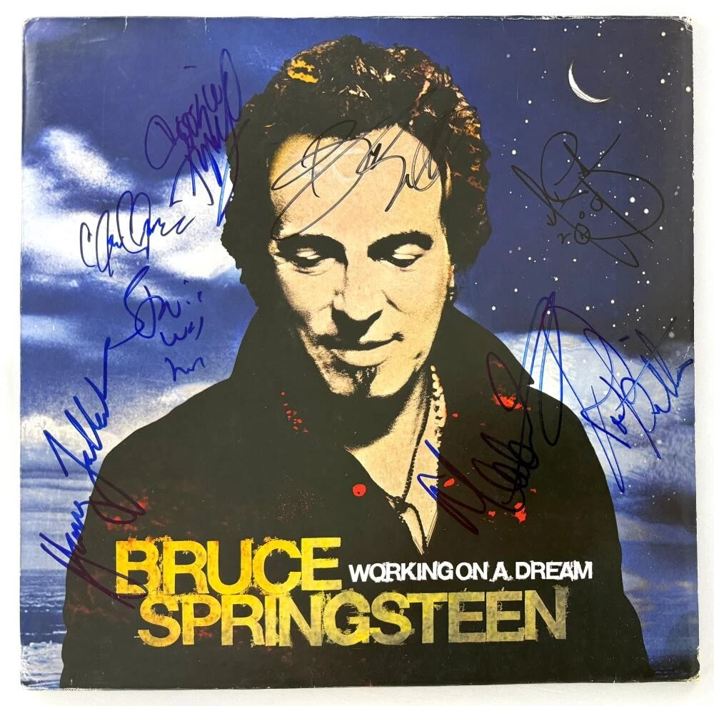 Bruce Springsteen and the E Street Band x8 Signed Autograph Album Record JSA COA