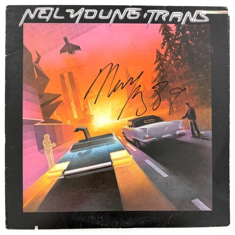 Neil Young Signed Autograph Trans Album Vinyl Record Crosby Stills Nash JSA COA