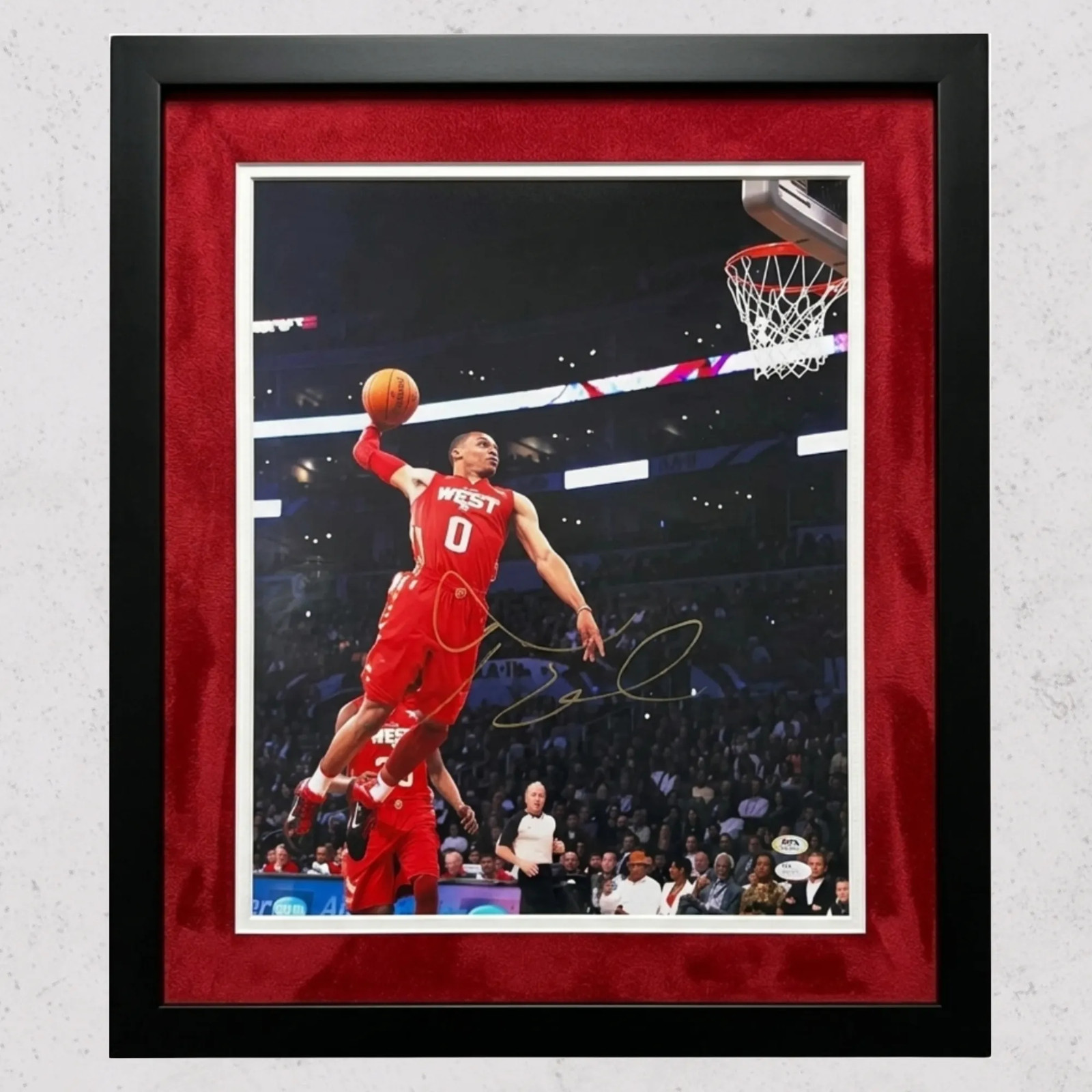 Russell Westbrook Oklahoma City Thunder Signed 16x20 Custom Framed Photo PSA