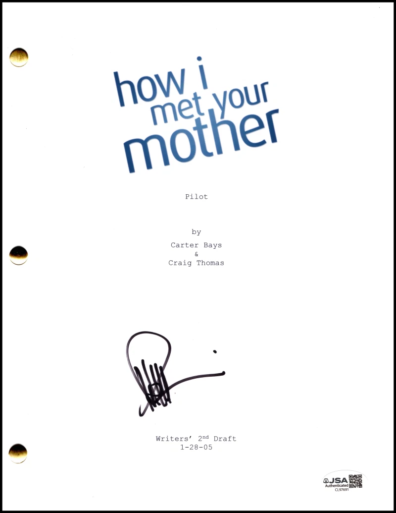 Neil Patrick Harris Signed Autograph How I Met Your Mother Pilot Script JSA COA