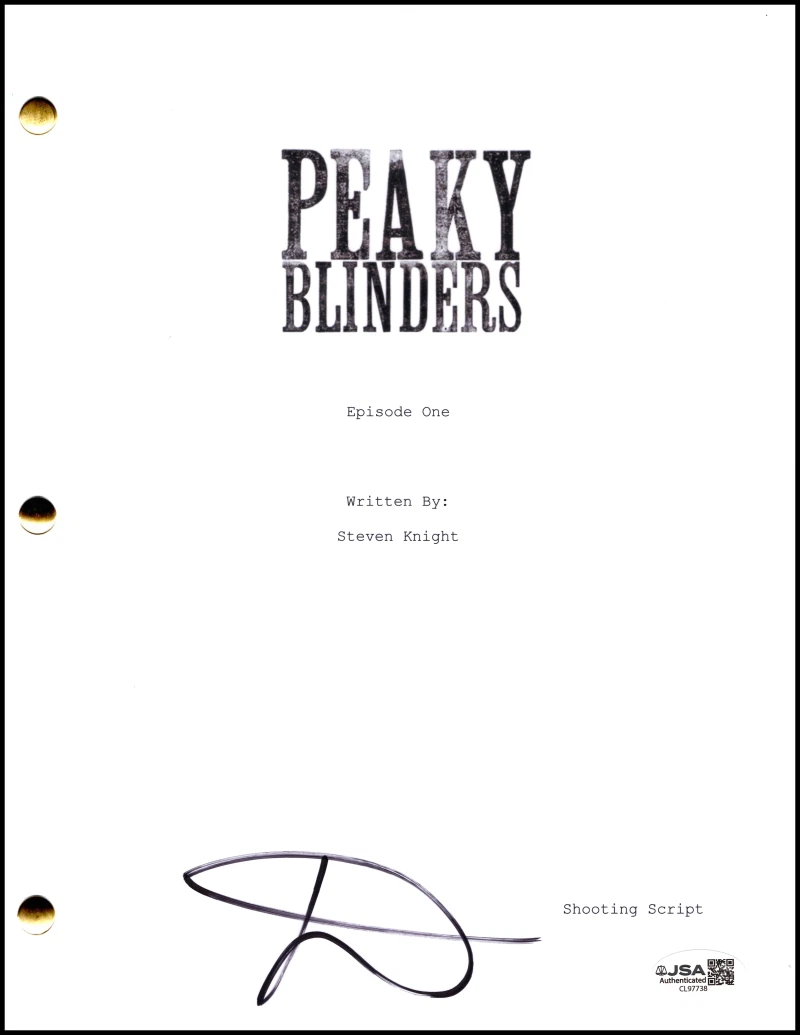 Steven Knight Signed Autograph Peaky Blinders Pilot Script Screenplay w/ JSA COA