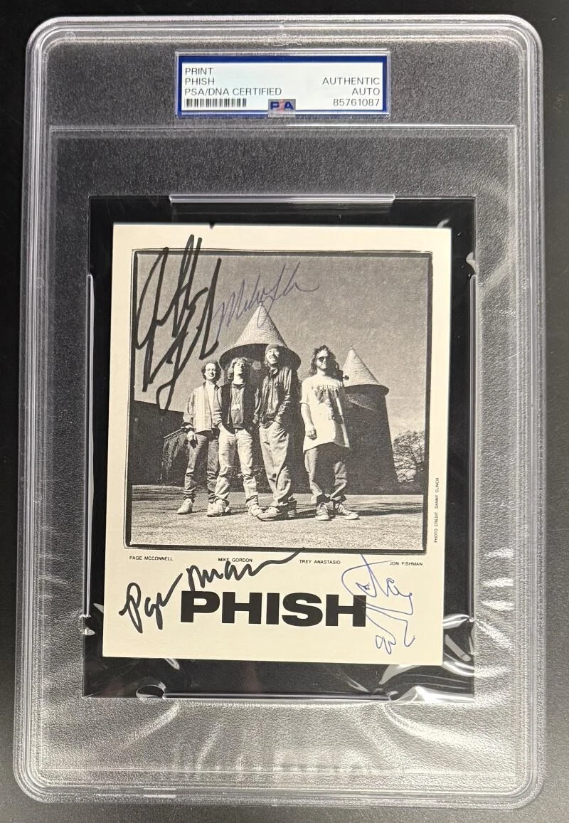 Phish Band Signed Autograph PSA/DNA Photo - Jon Fishman Trey Anastasio Mike Page