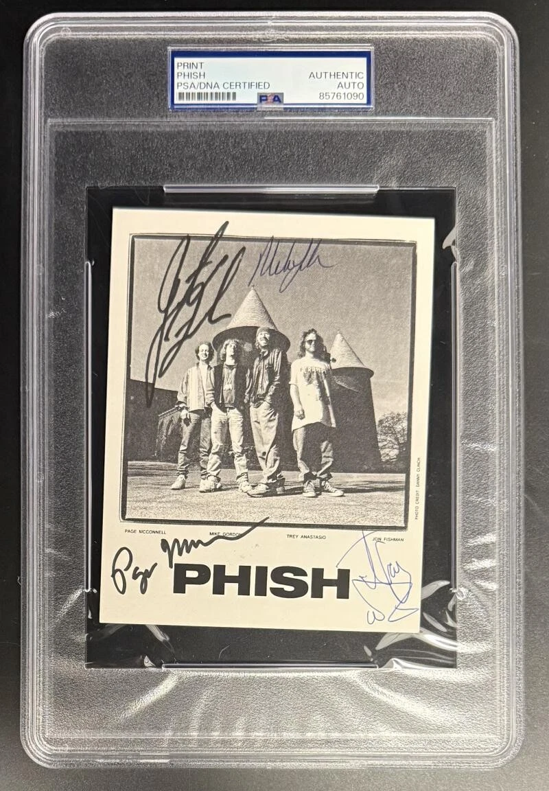 Phish Band Signed Autograph PSA/DNA Print - Trey Anastasio Jon Fishman Mike Page
