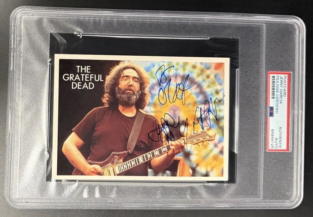 Jerry Garcia Grateful Dead Signed Autograph PSA/DNA Slabbed Rare Postcard COA