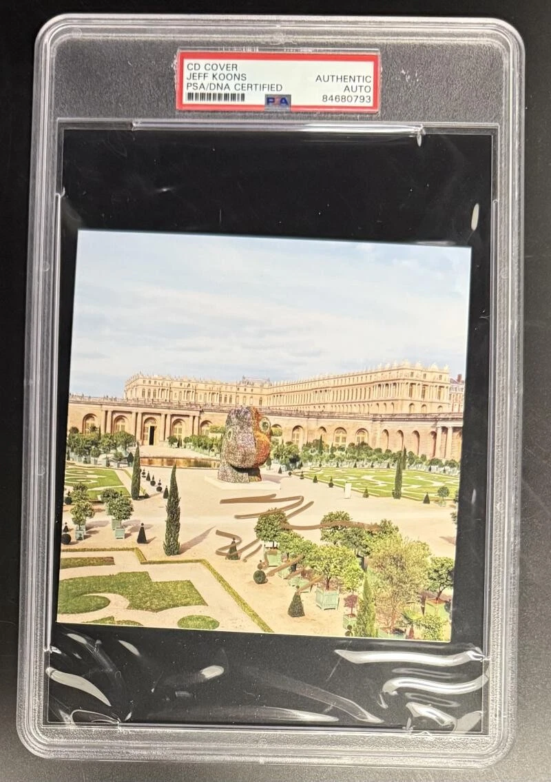Jeff Koons Signed Autograph PSA/DNA Slabbed Encapsulated Garden Card PSA COA