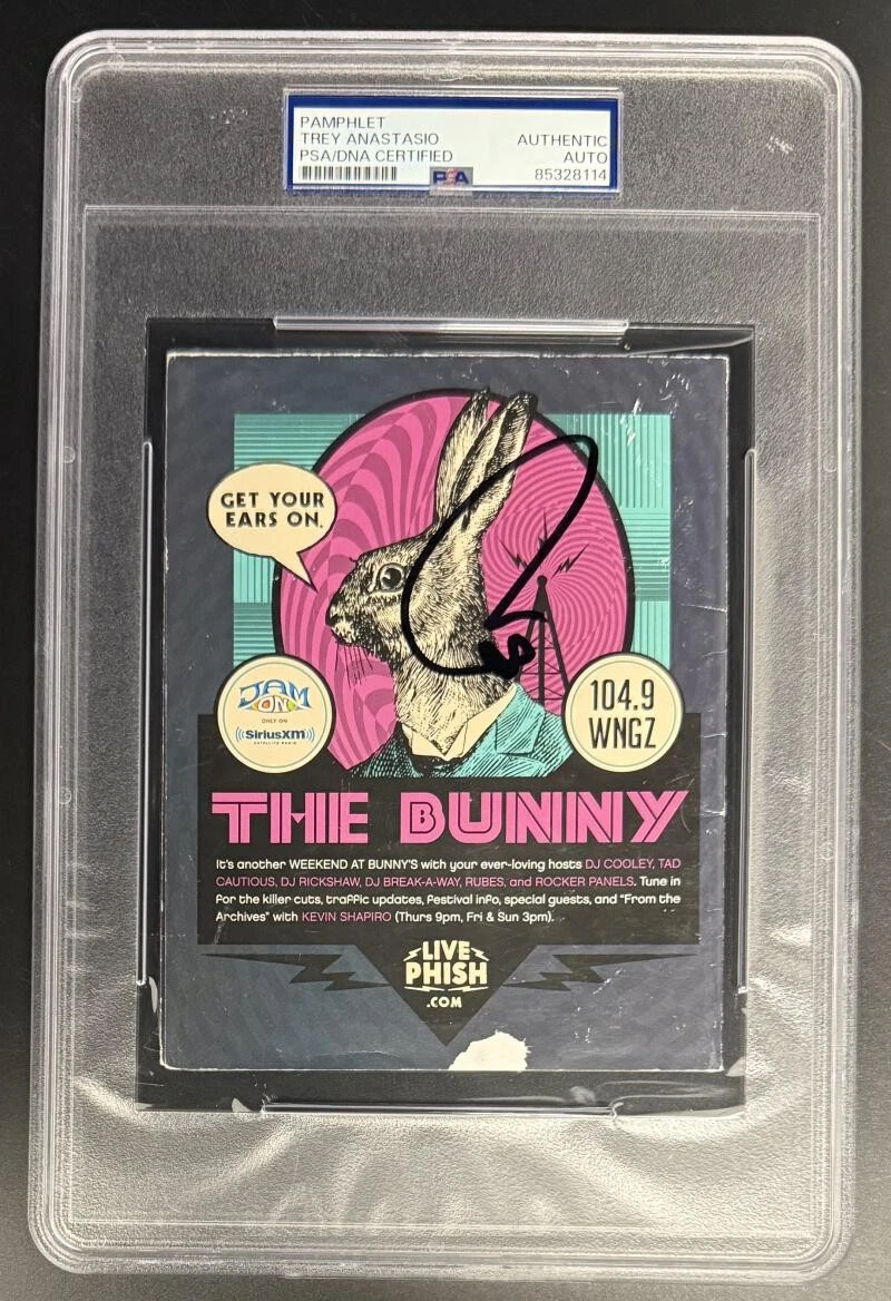 Trey Anastasio Phish Signed Autograph PSA/DNA Slabbed The Bunny Pamphlet COA B