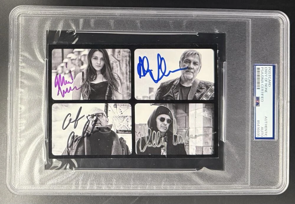 Envy of None Full Band Signed Autograph PSA/DNA Slabbed Photo Postcard COA B