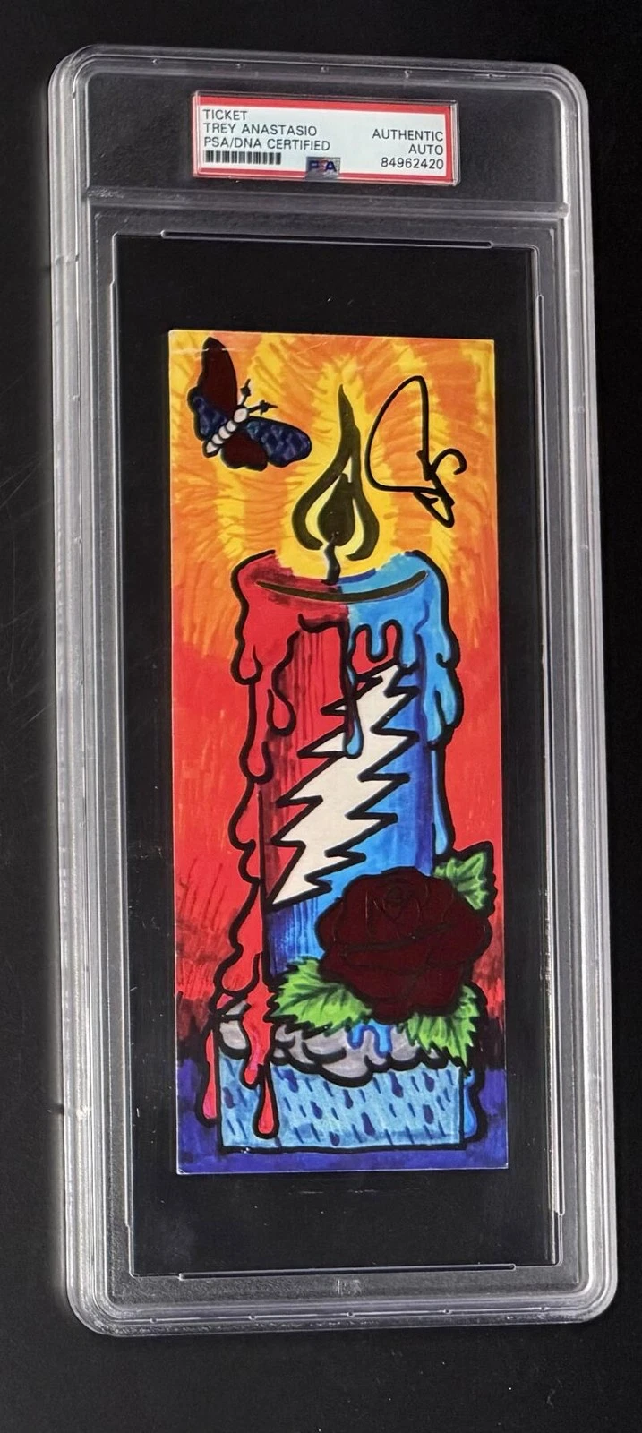 Trey Anastasio Phish Signed Autograph Grateful Dead Artwork Ticket PSA/DNA COA