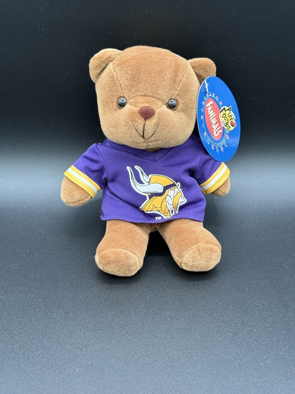 MINNESOTA VIKINGS PLUSH 8” TEDDY BEAR STUFFED ANIMAL NFL NWT