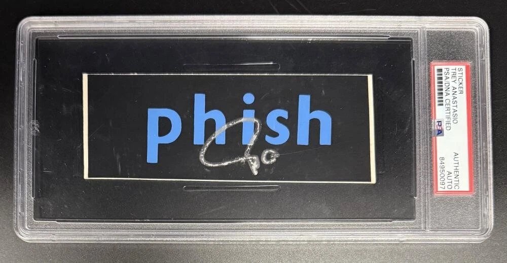 Trey Anastasio Phish Signed Autograph PSA/DNA Slabbed Encapsulated Band Sticker