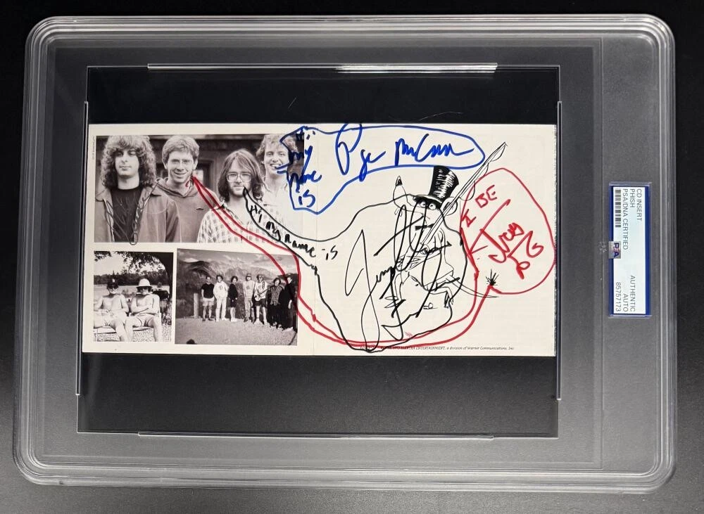 Phish Band Signed Autograph PSA/DNA Junta CD Booklet  Jon Fishman Trey Mike Page