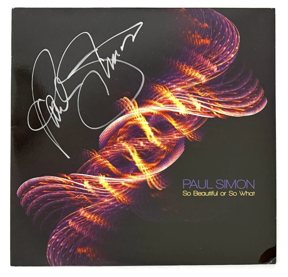 Paul Simon Signed Autograph Album Record - So Beautiful or So What Beckett COA