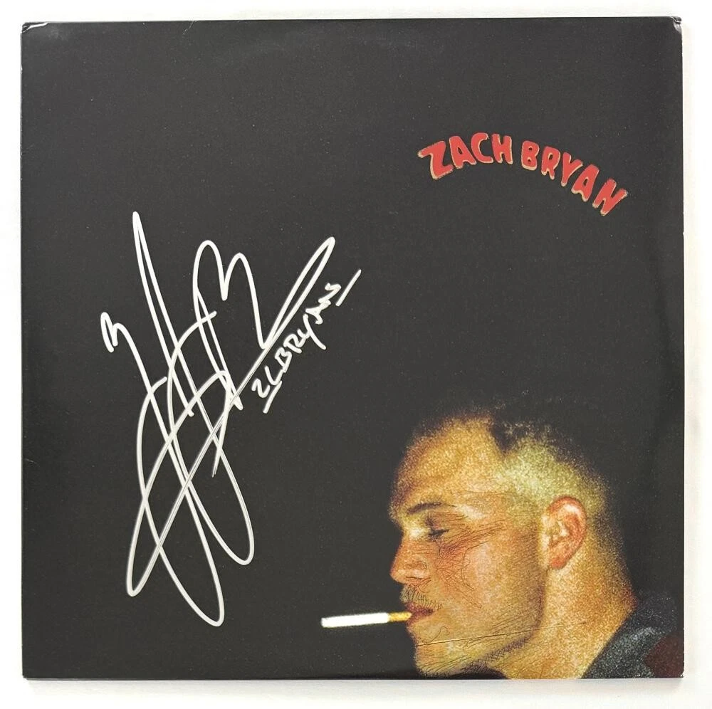 Zach Bryan Signed Autograph self titled Album Vinyl Record LP - Beckett COA