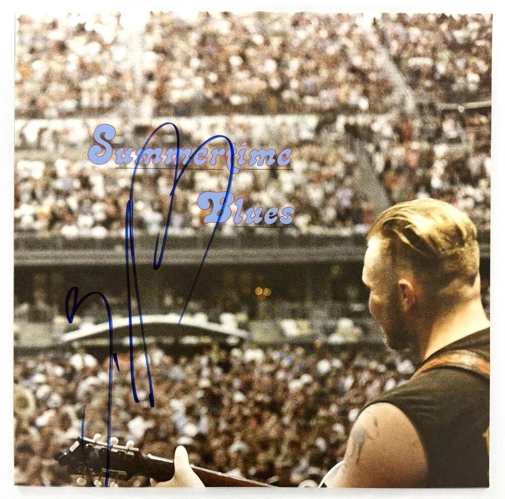 Zach Bryan Signed Autograph Summertime Blues Album Vinyl Record LP w/ PSA COA