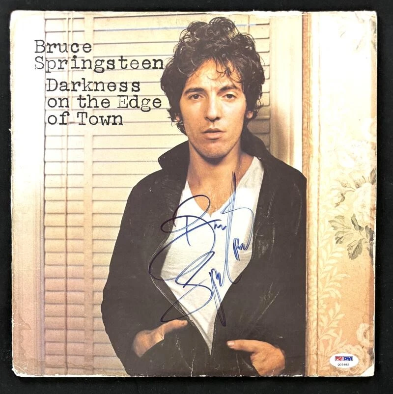Bruce Springsteen Signed Autograph Darkness on the Edge of Town Album Record PSA