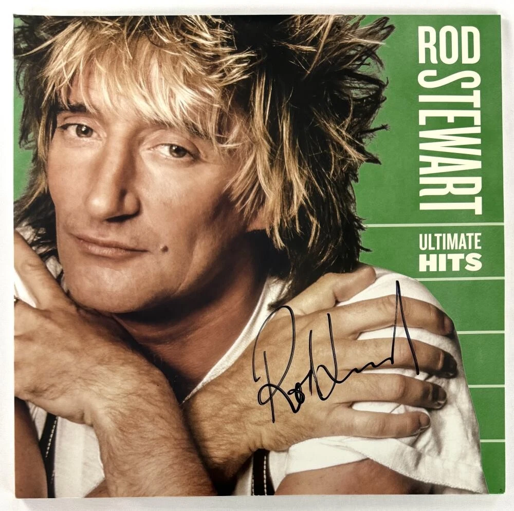 Rod Stewart Signed Autograph Greatest Ultimate Hits Album Vinyl Record JSA COA