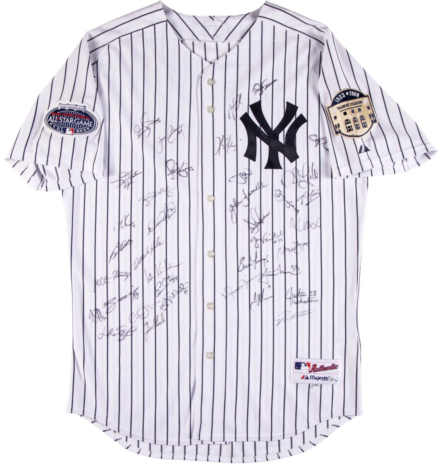 2008 All Star Game Team Signed Jersey 37 Sigs Ichiro Suzuki Roy Halladay Beckett