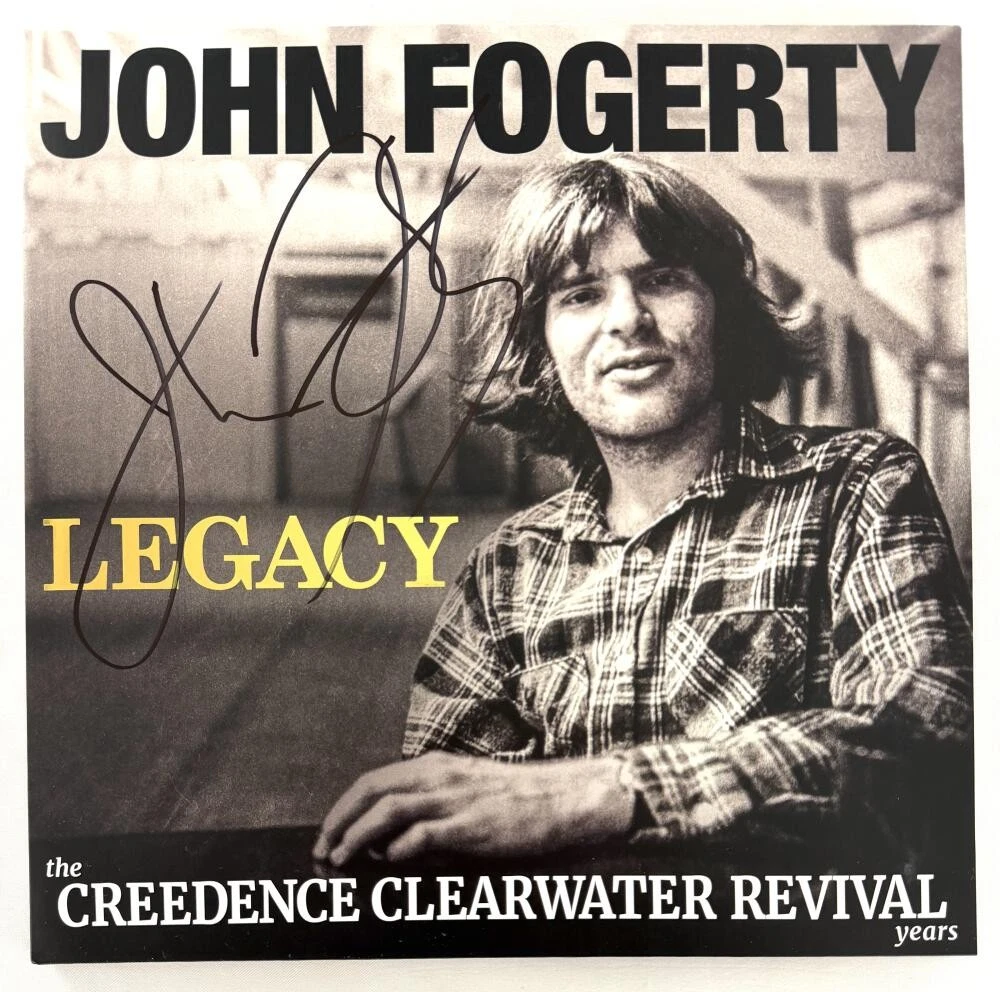John Fogerty CCR Signed Autograph Legacy Album Vinyl Record LP w/ Beckett COA