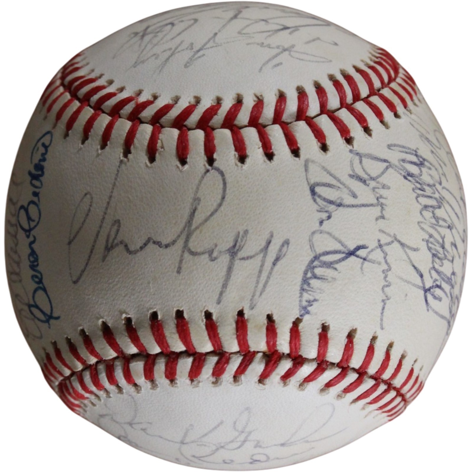 Cincinnati Reds 1984 Team Perez Parker +25 Sigs Signed NL Baseball Beckett 56277