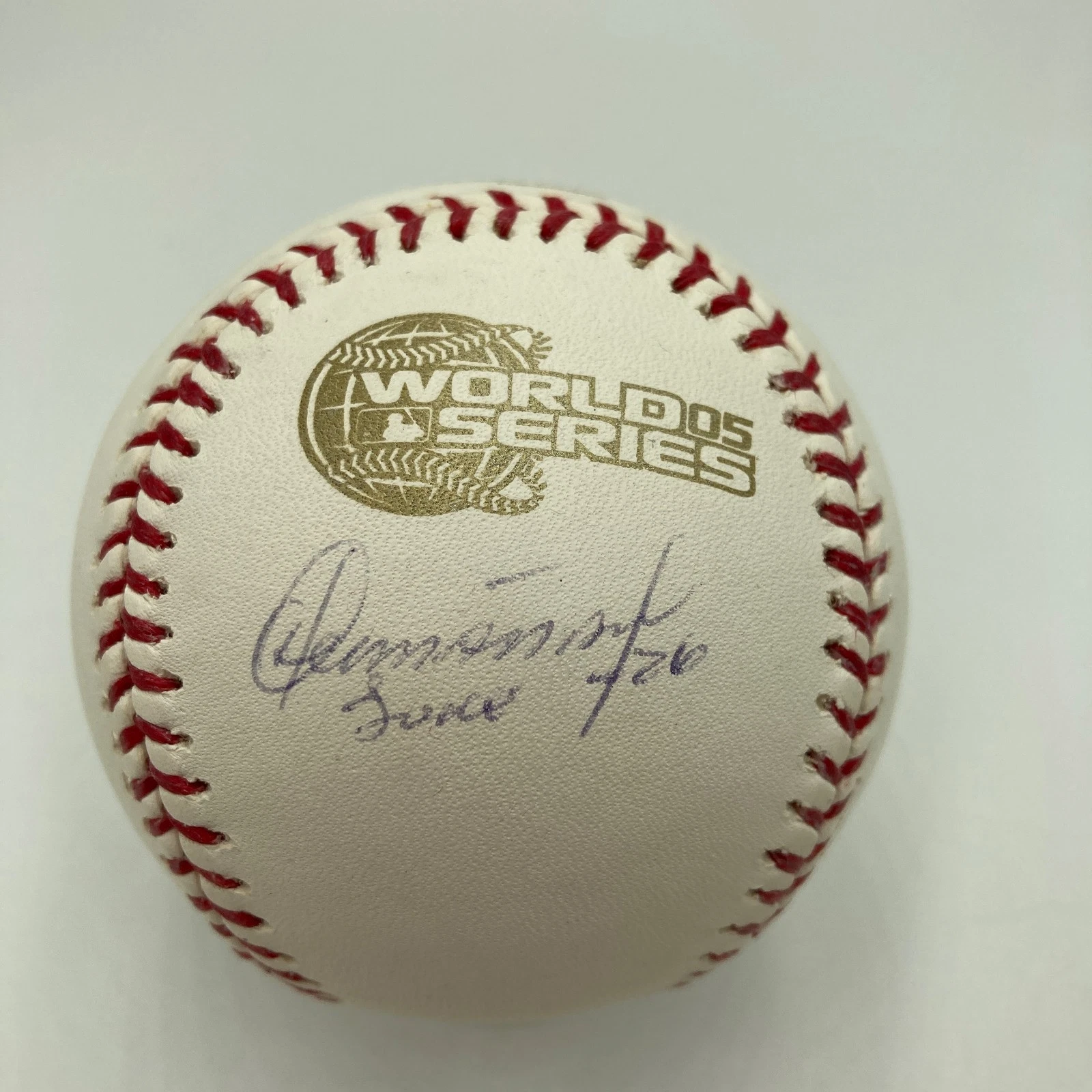 Orlando Hernandez El Duque Signed 2005 World Series Baseball Steiner Hologram