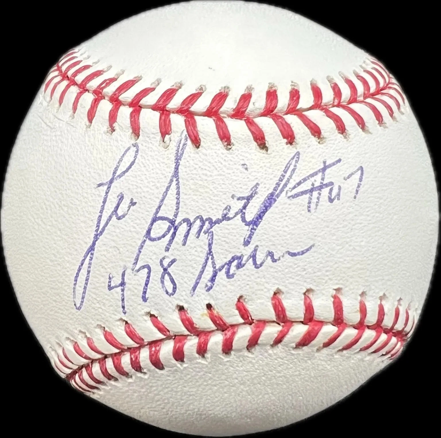 Lee Smith Signed MLB Baseball PSA