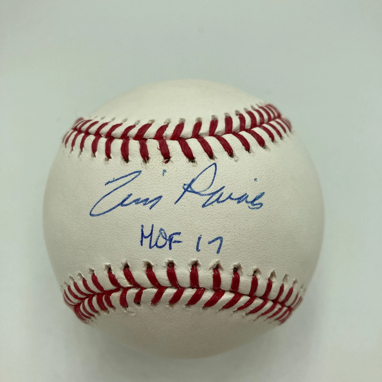 Tim Raines Hall Of Fame 2017 Signed Major League Baseball JSA COA