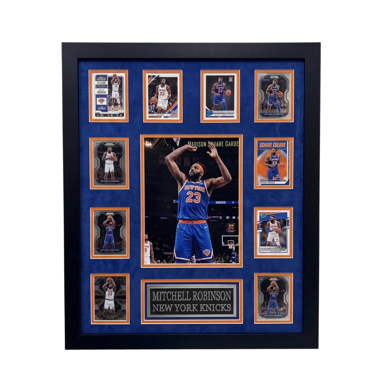 Mitchell Robinson 10-Card Custom Framed Display Piece New York Knicks
