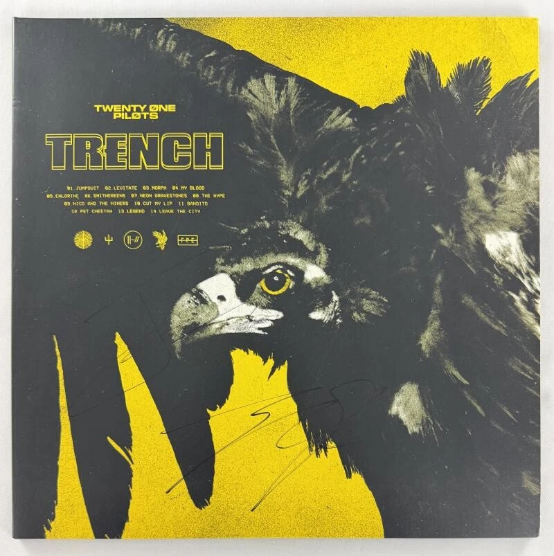 Twenty One Pilots Band x2 Signed Autograph Trench Album Vinyl Record w/ JSA COA