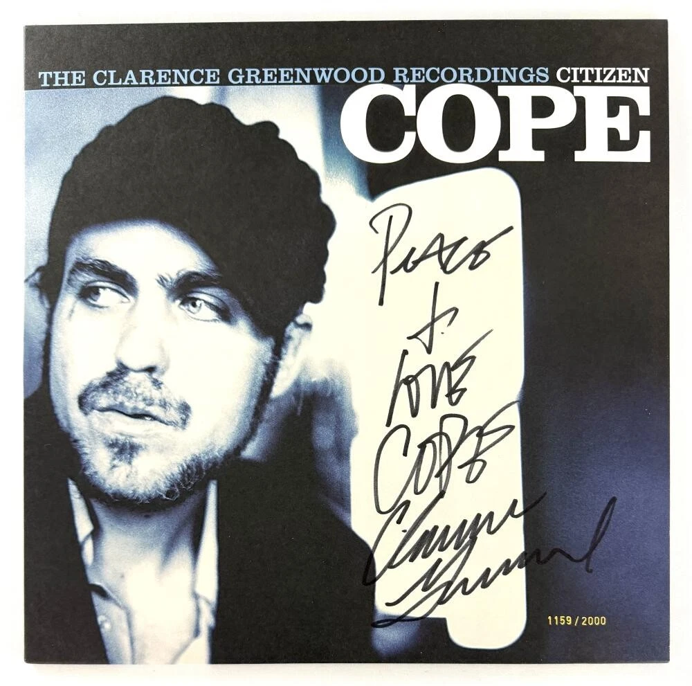 Citizen Cope / Clarence Greenwood Signed Autograph Album Vinyl Record w/ JSA COA