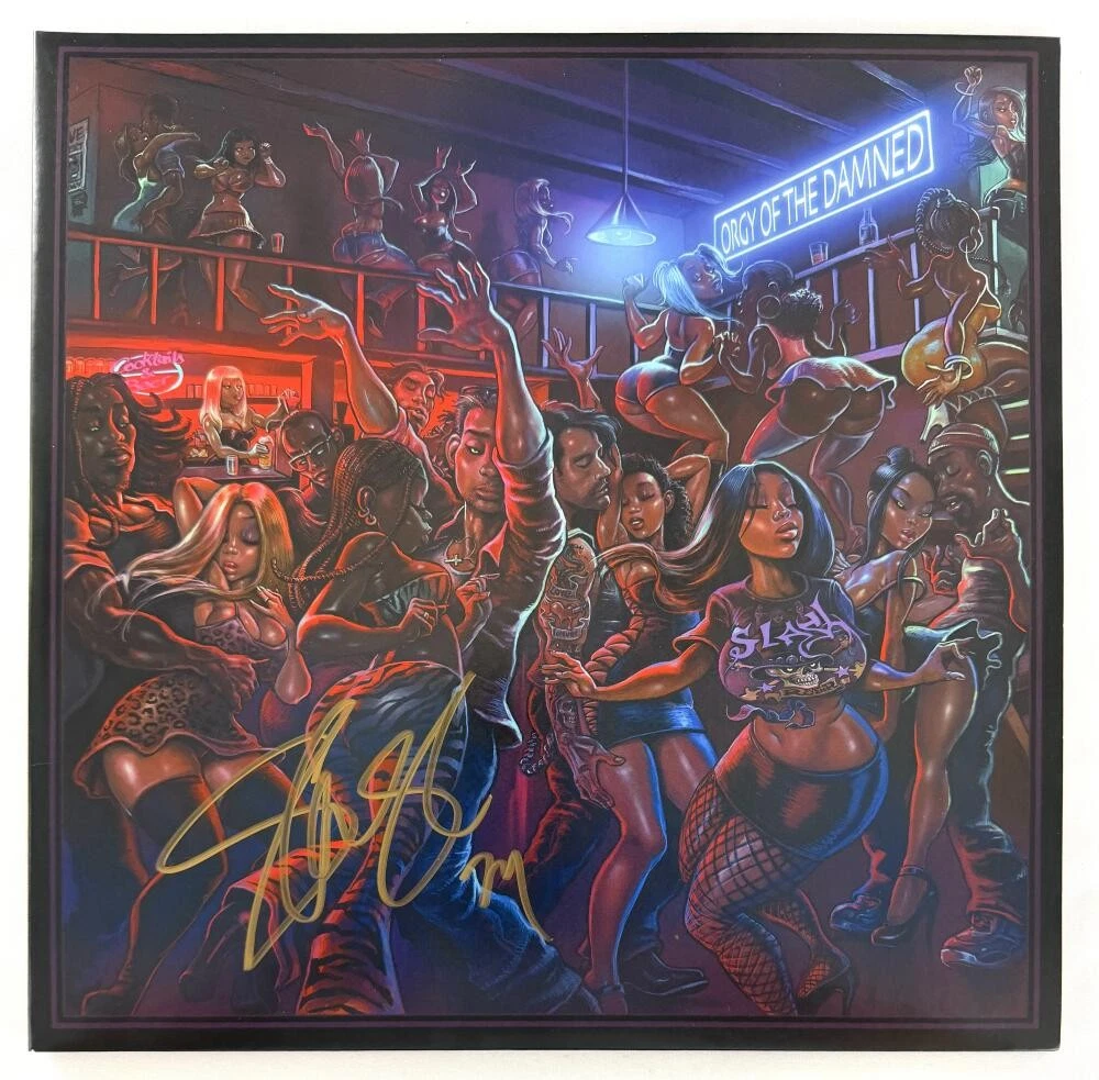 Slash Guns N Roses Signed Autograph Orgy of the Damned Album Record w/ JSA COA