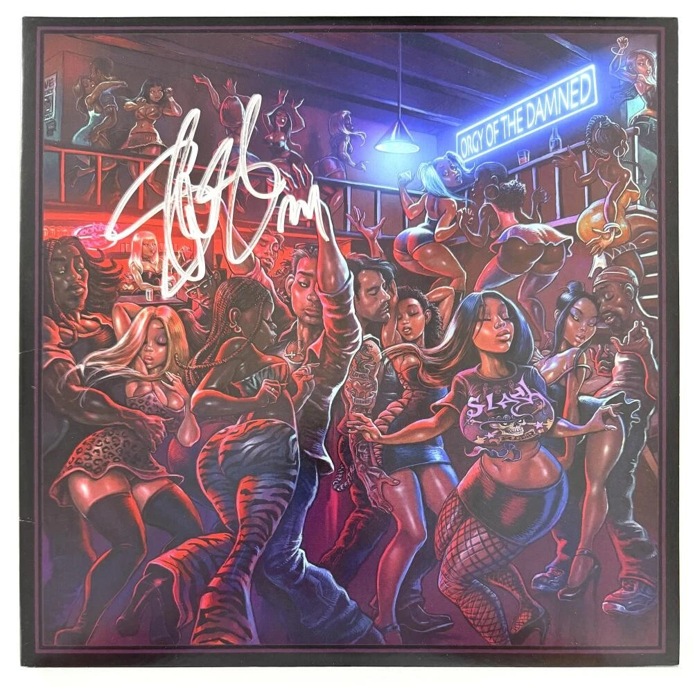 Slash Guns N Roses GNR Signed Autograph Orgy of the Damned Album Record JSA COA