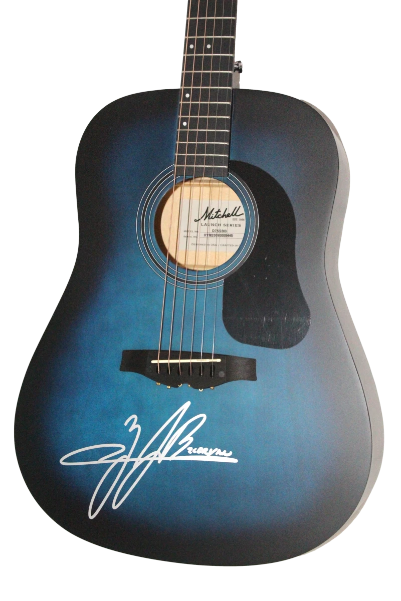 Zach Bryan Signed Autograph Acoustic Guitar - Great American Bar Scene JSA COA