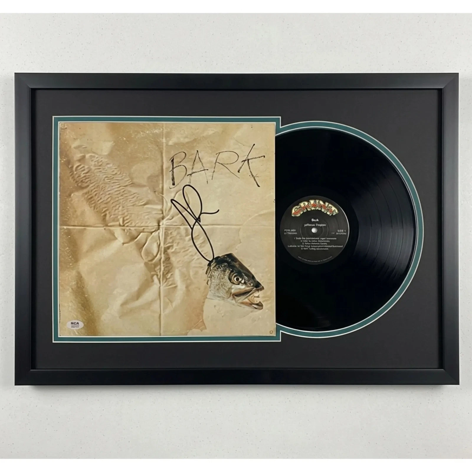 Jorma Kaukonen Signed Bark Custom Framed Vinyl Album PSA Autographed