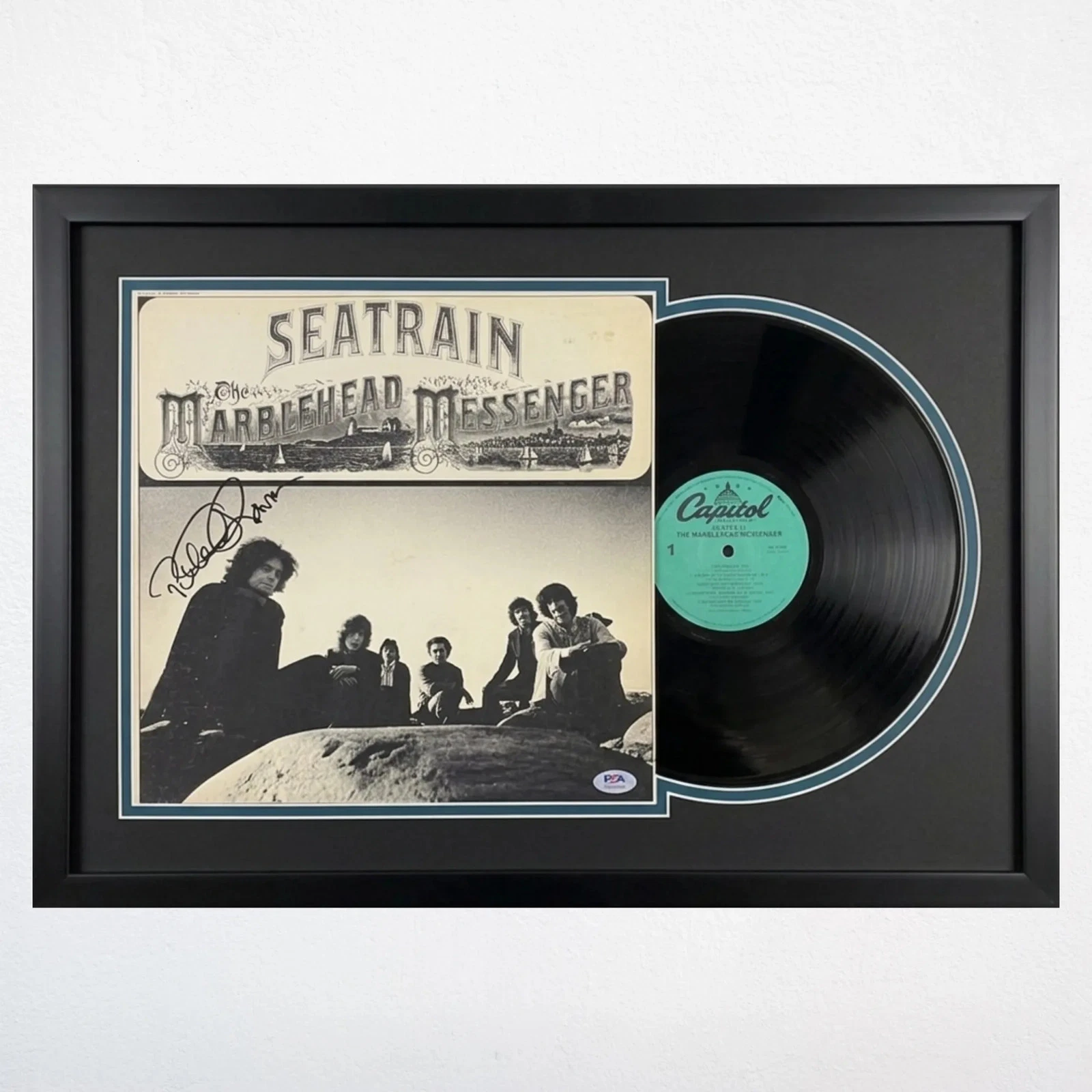 Peter Rowan Signed The Marblehead Messenger Custom Framed Vinyl Album PSA