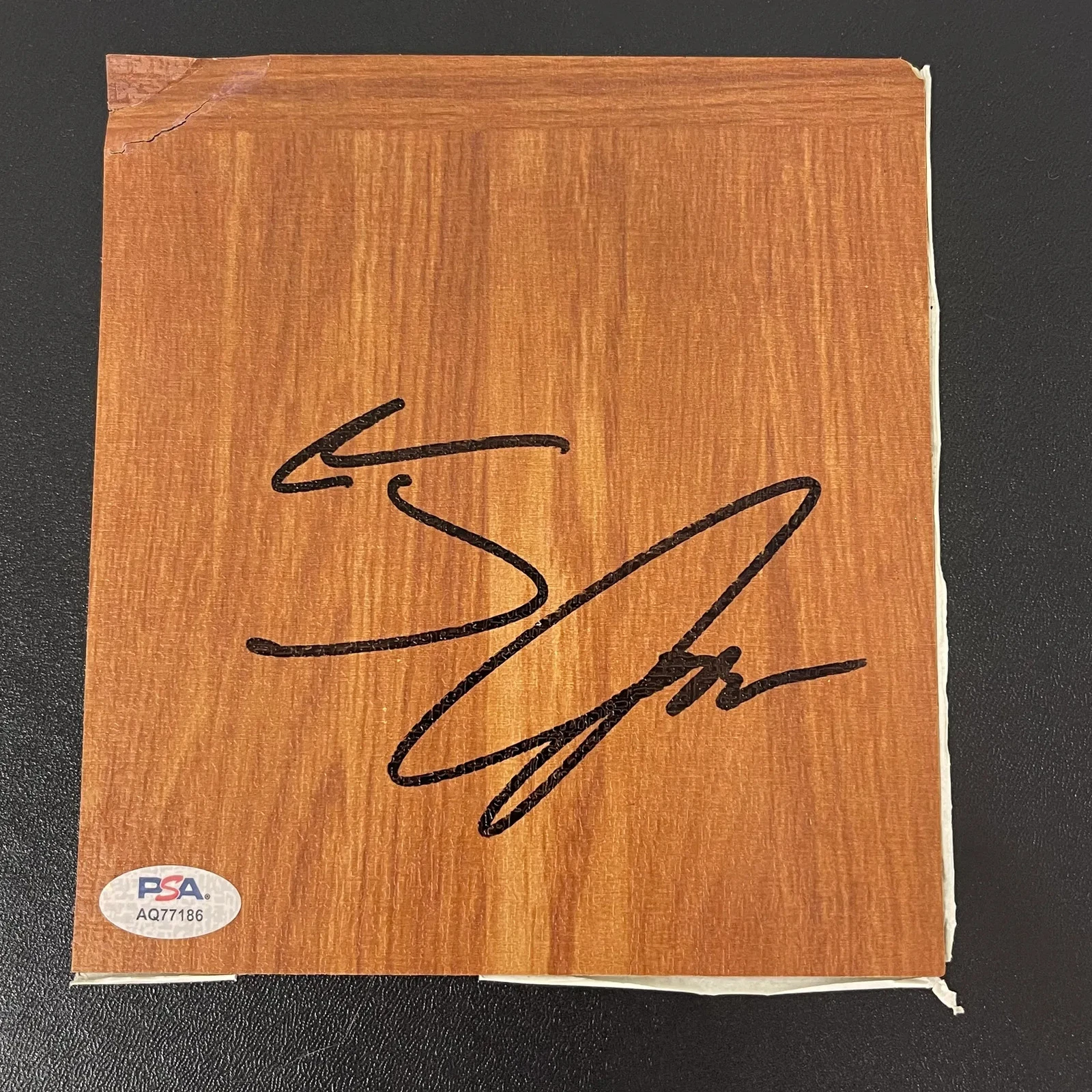 Tristan Jass Vancouver Bandits Signed Floorboard CEBL PSA