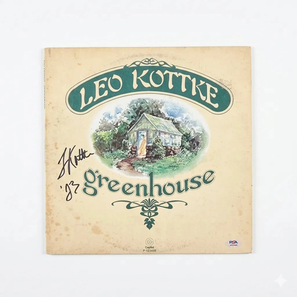 Leo Kottke Signed Greenhouse Vinyl PSA Album Autographed