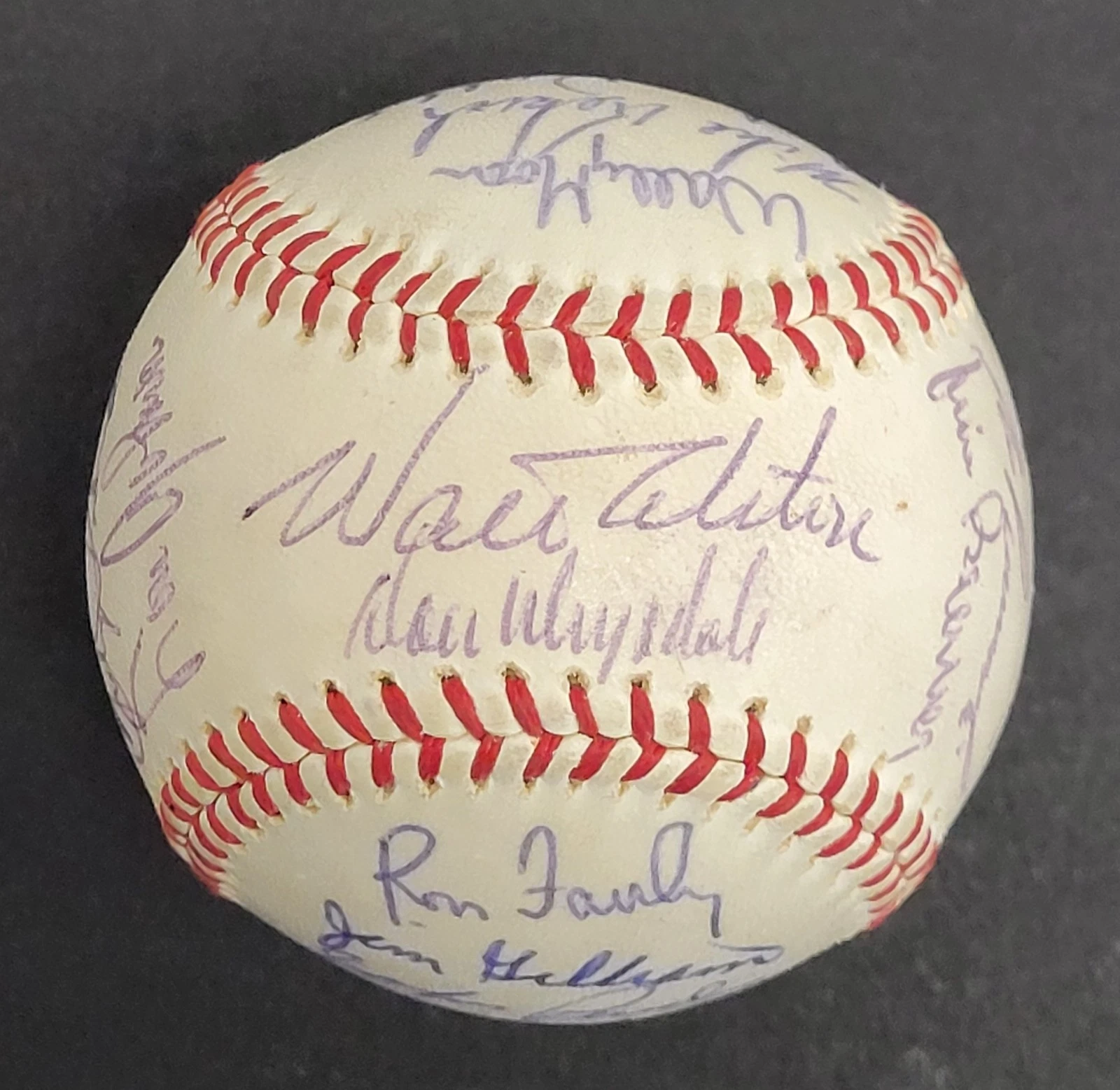 1965 Los Angeles Dodgers World Series Champs Team Signed Baseball JSA COA