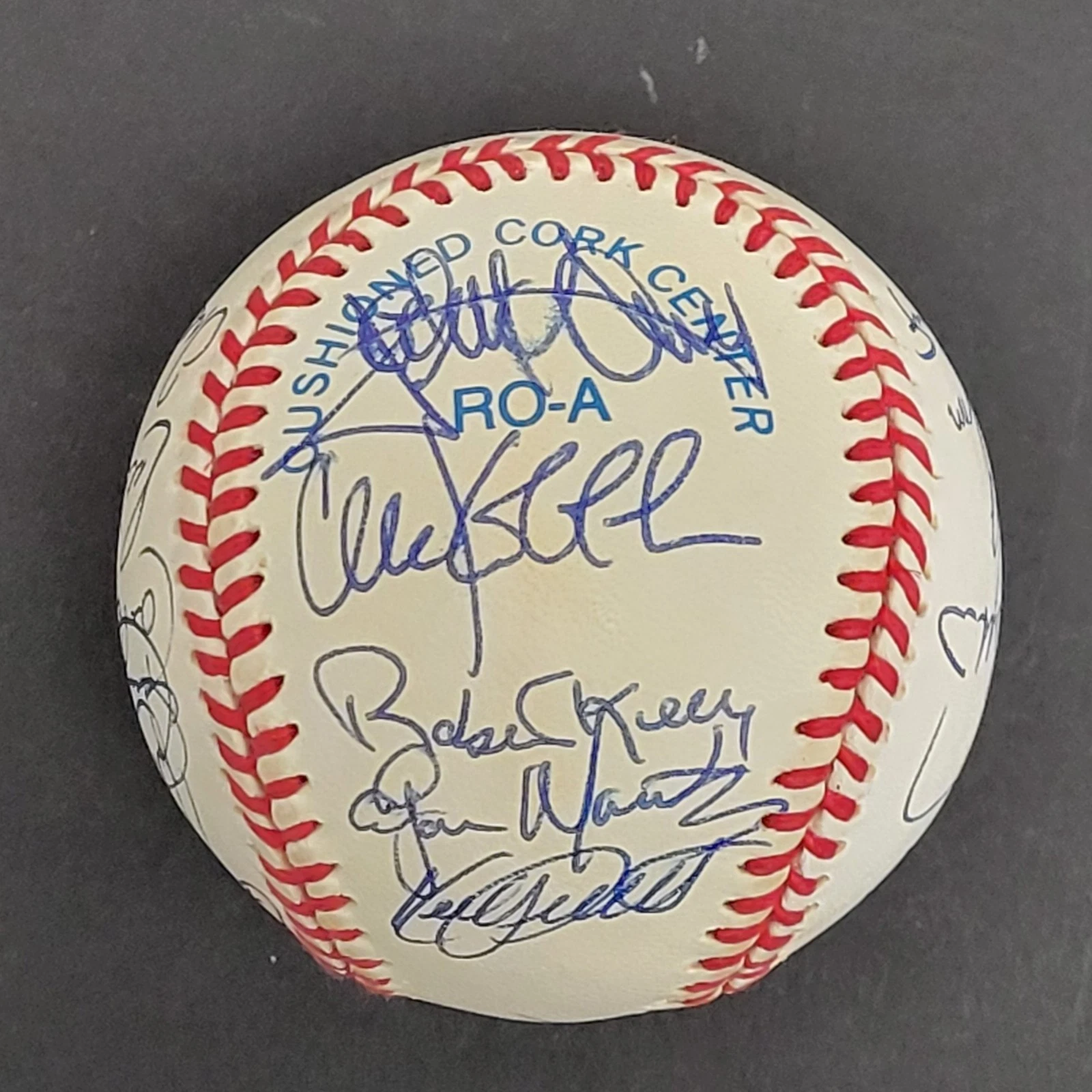1992 All Star Game Team Signed Baseball Kirby Puckett Cal Ripken Jr. JSA COA