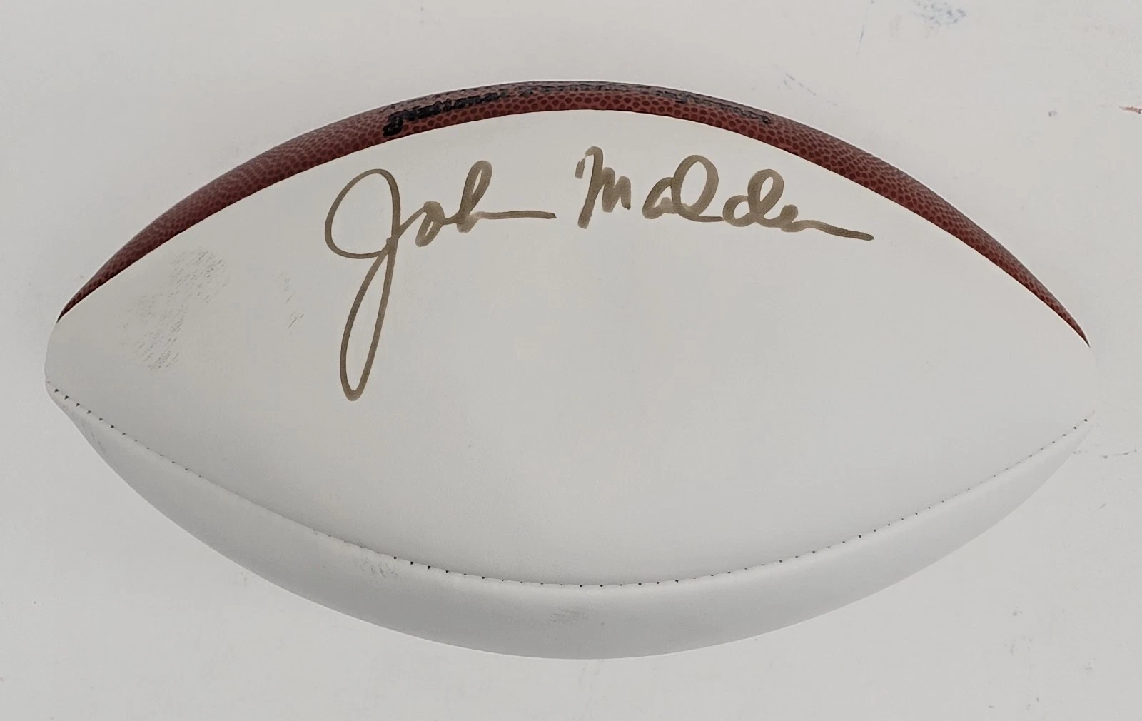 John Madden Signed Wilson Official NFL Football JSA COA