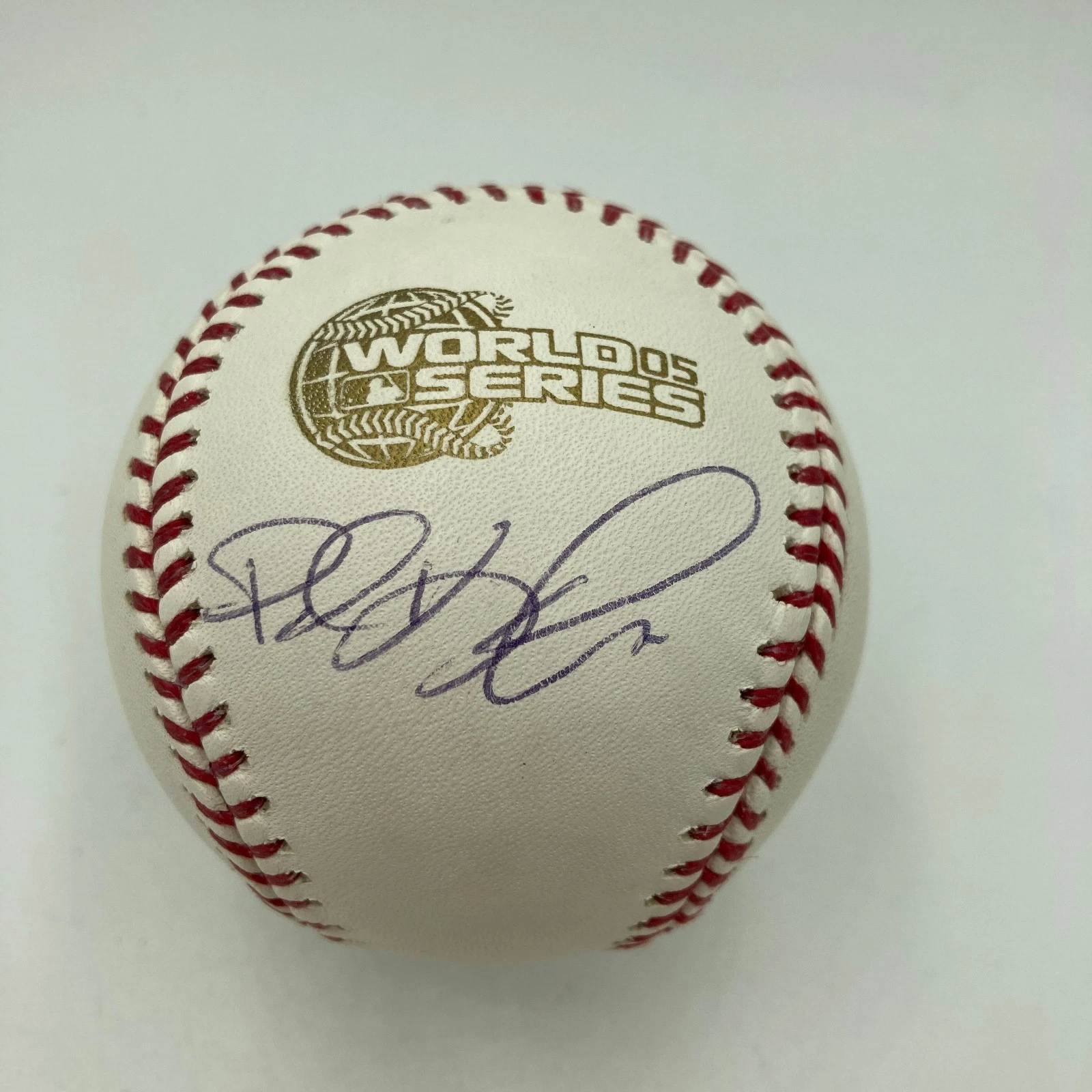 Paul Konerko Signed Official 2005 World Series Baseball JSA COA