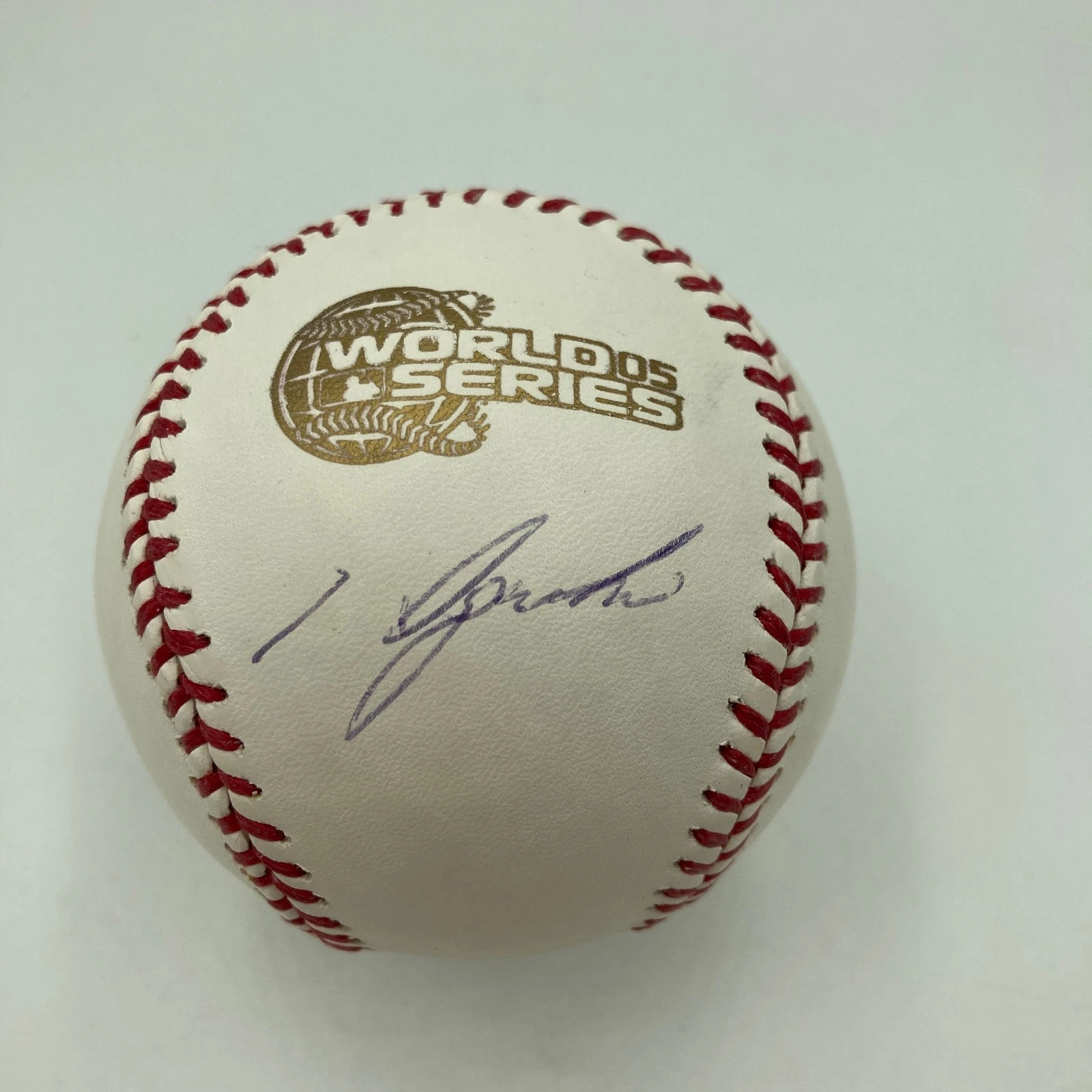 Tadahito Iguchi Signed Official 2005 World Series Baseball JSA COA