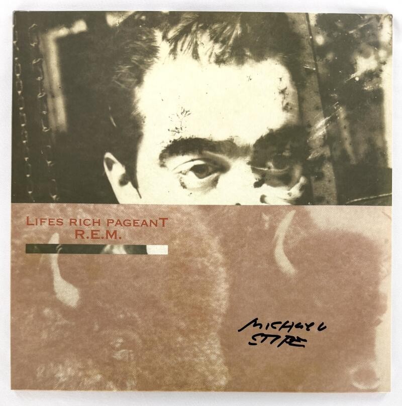 Michael Stipe REM R.E.M. Signed Autograph Lifes Rich Pageant Album Vinyl Record